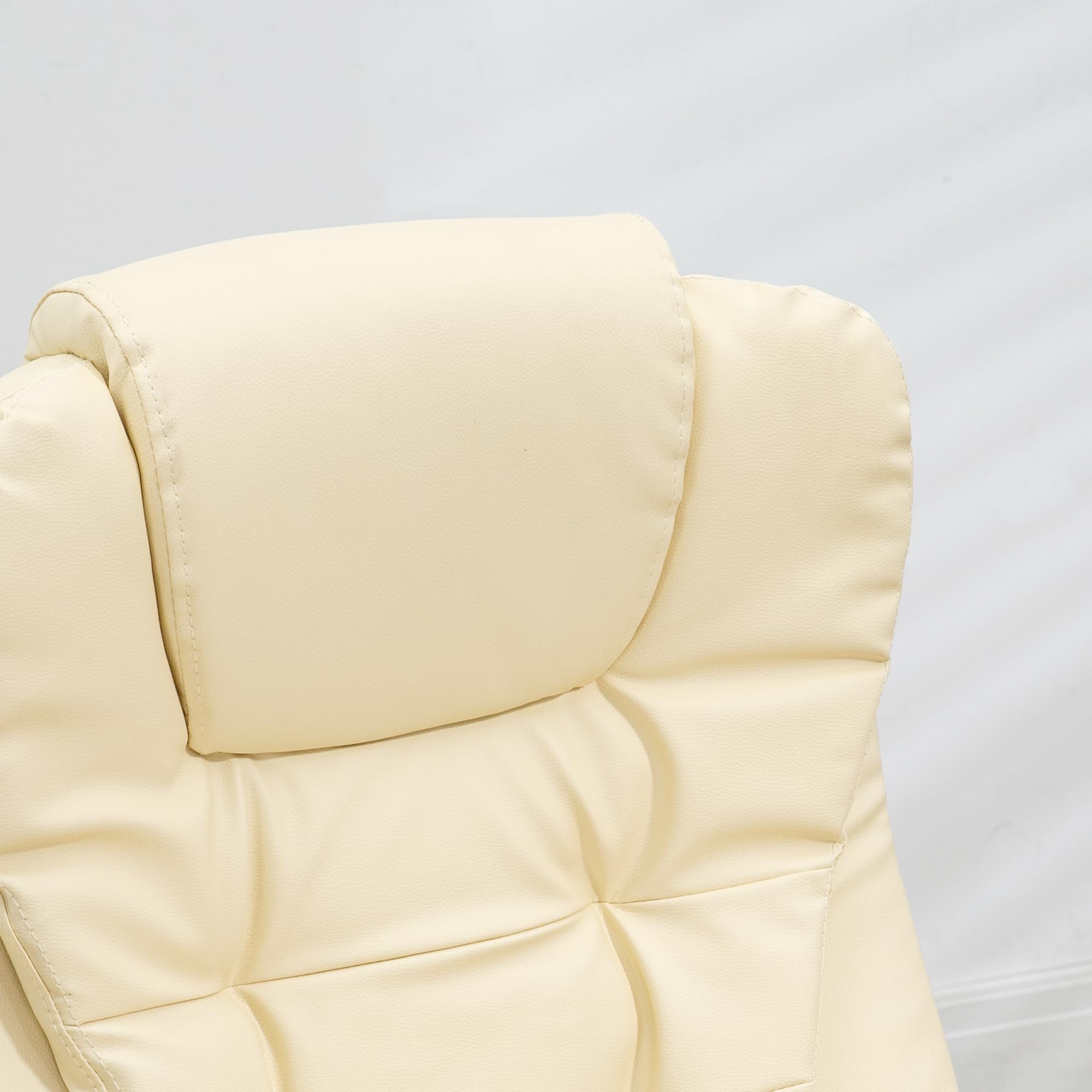 HOMCOM High Back Vibration Massage Office Chair with 6 Vibration Points, Heated Reclining PU Leather Computer Chair with Armrest and Remote, Brown