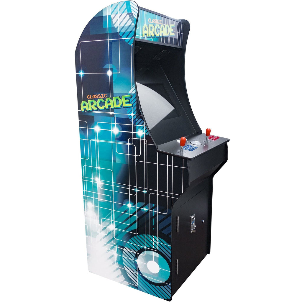 Creative Arcades Full Size Stand-Up Commercial Grade Arcade Machine | 412 Games | 22" LCD Screen | 1 Sanwa Joystick | Trackball | 2 Stools Included | 3 Year Warranty