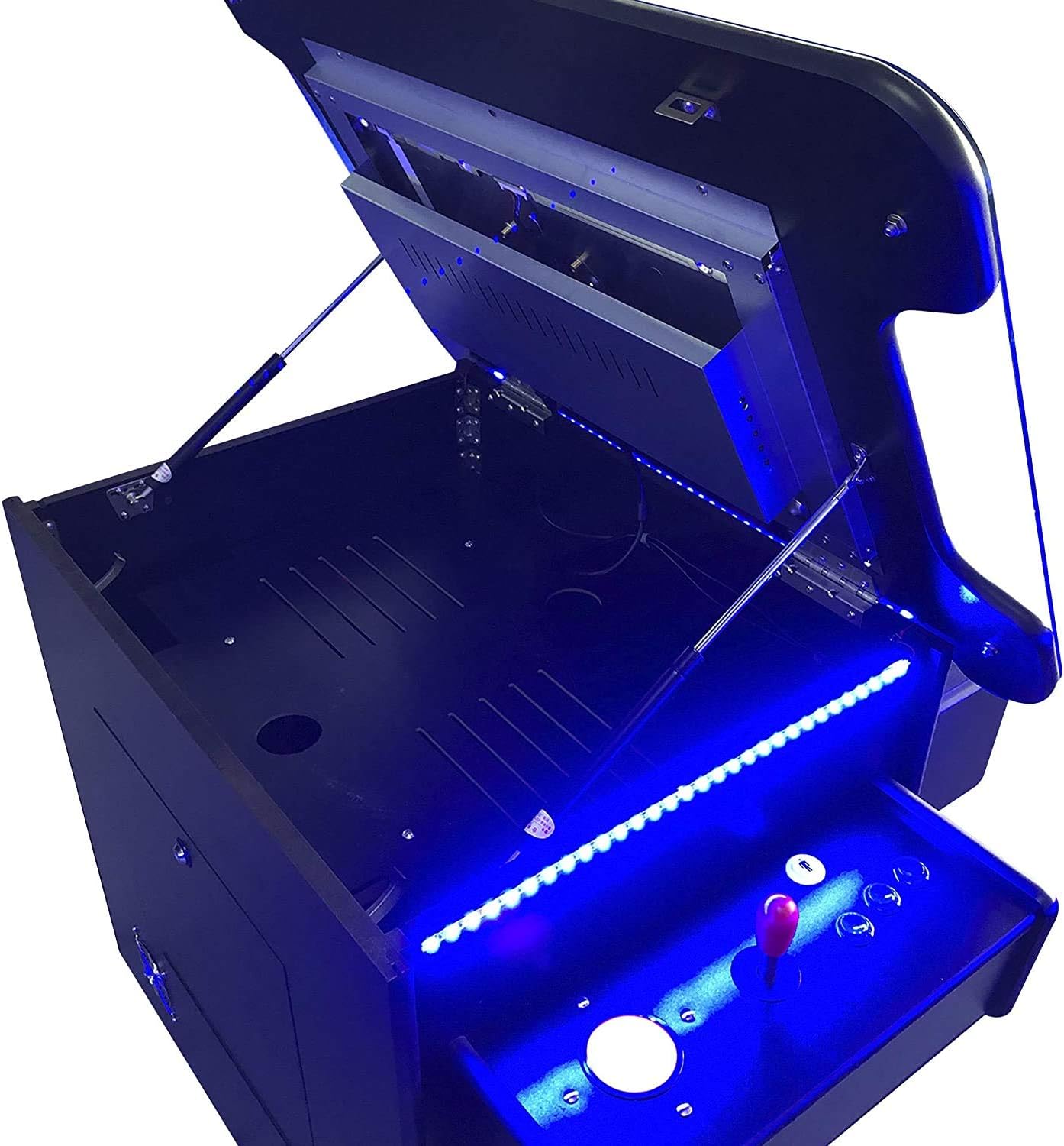 Creative Arcades Full Size Commercial Grade Cocktail Arcade Machine w/Riser | 2 Player | 1162 Games | 26" LCD Lifting Screen | LED | 4 Sanwa Joysticks | Trackball | 2 Stools | 3 Year Warranty