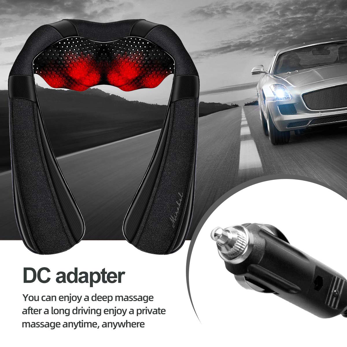Mirakel Fathers Day Dad Gifts for Husband Men, Neck Massager for Pain Relief Deep Tissue, Electric Shiatsu Shoulder & Back Massager with Heat, Mothers Day Gifts for Mom Wife Women Her (NOT Cordless)