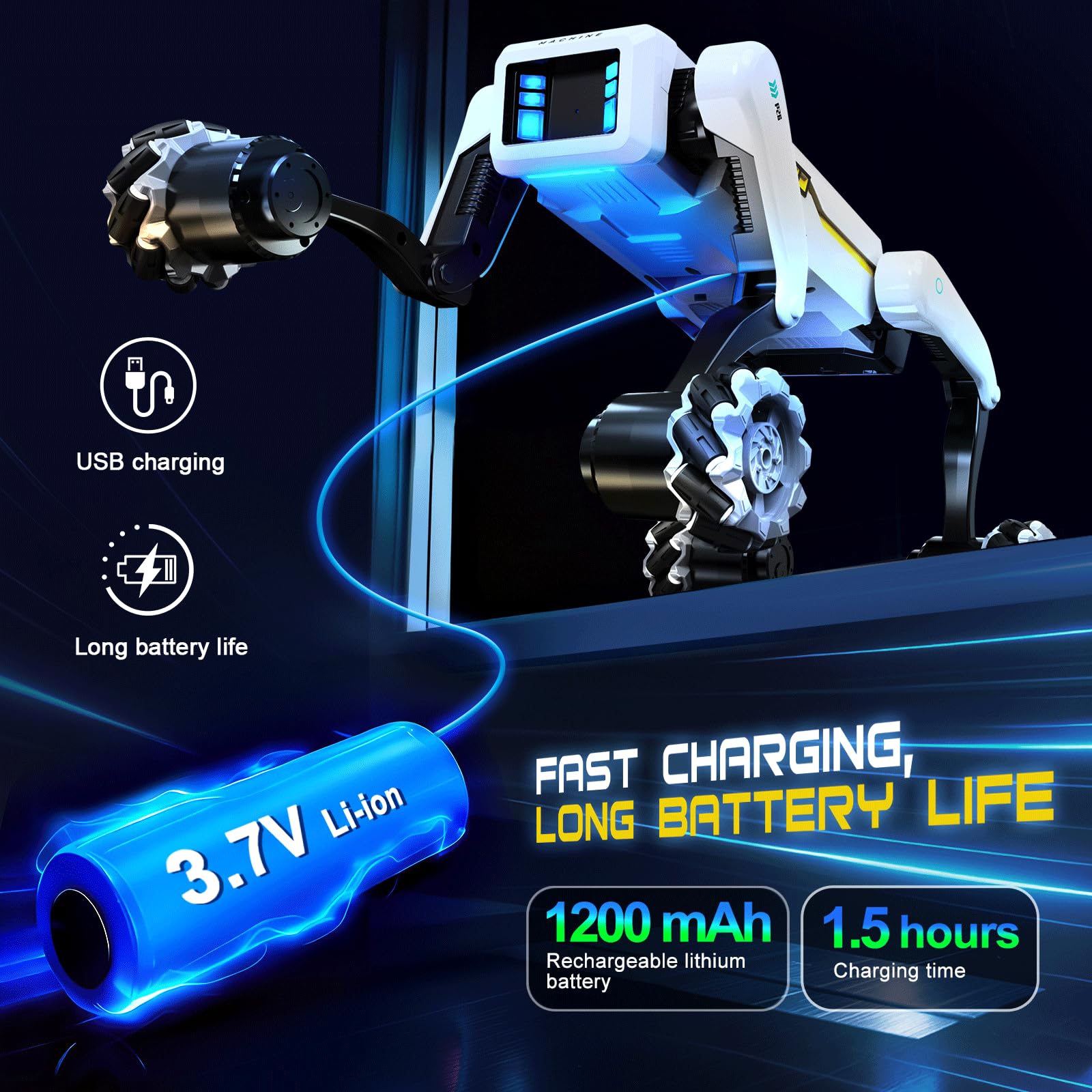 Smart Robot Dog - Interactive STEM Pet with Voice Control, 30+ Actions & APP Programming, Durable Design for Kids Age 6+ (Compatible with iOS/Android)