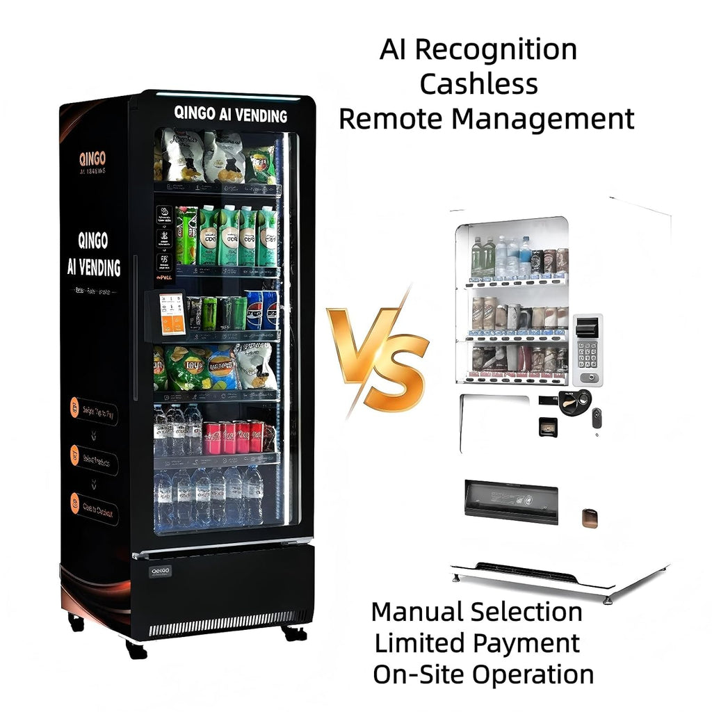 AI Smart Vending Machine, Snack & Drink Combo, Cashless Payment, Product Recognition Technology, Remote Management for Offices, Apartments, Gyms & Commercial Spaces