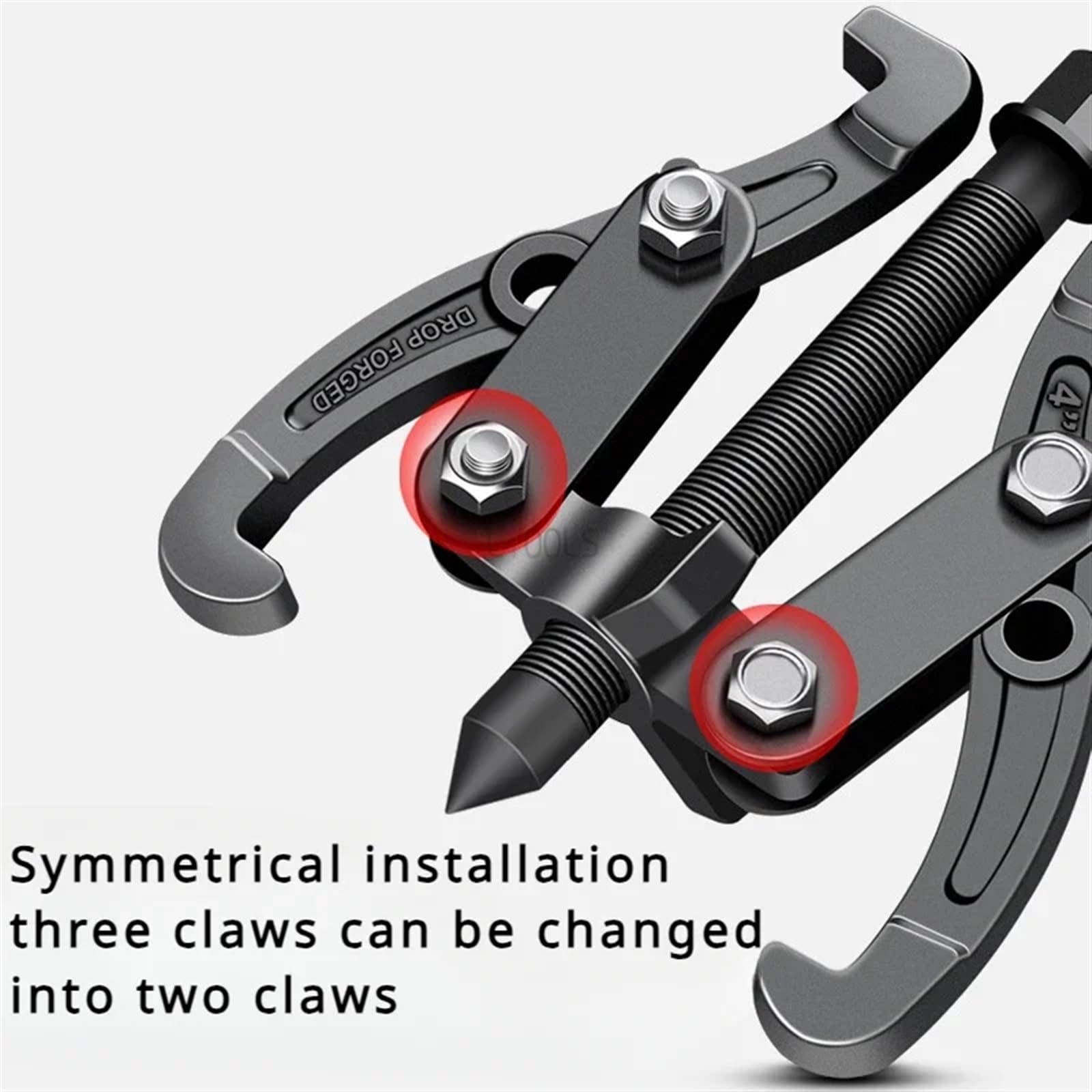 AVIMYA Lamar Apparatus Special Puller for Washing Machine Remove Bearing Two Claw/Three Claw 4 Inch/6 Inch Puller Double Hole Tools (Color : 6-inch Silver)