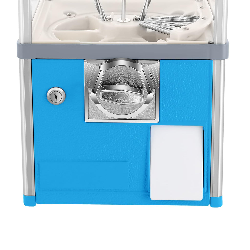 Vending Machines, 25 Cents Coin Operated Vending Machine Commercial Large Capacity Gumball Machine Capsule Toys Vending Dispenser Vending Machine for Amusement Parks, Retail Stores (White)
