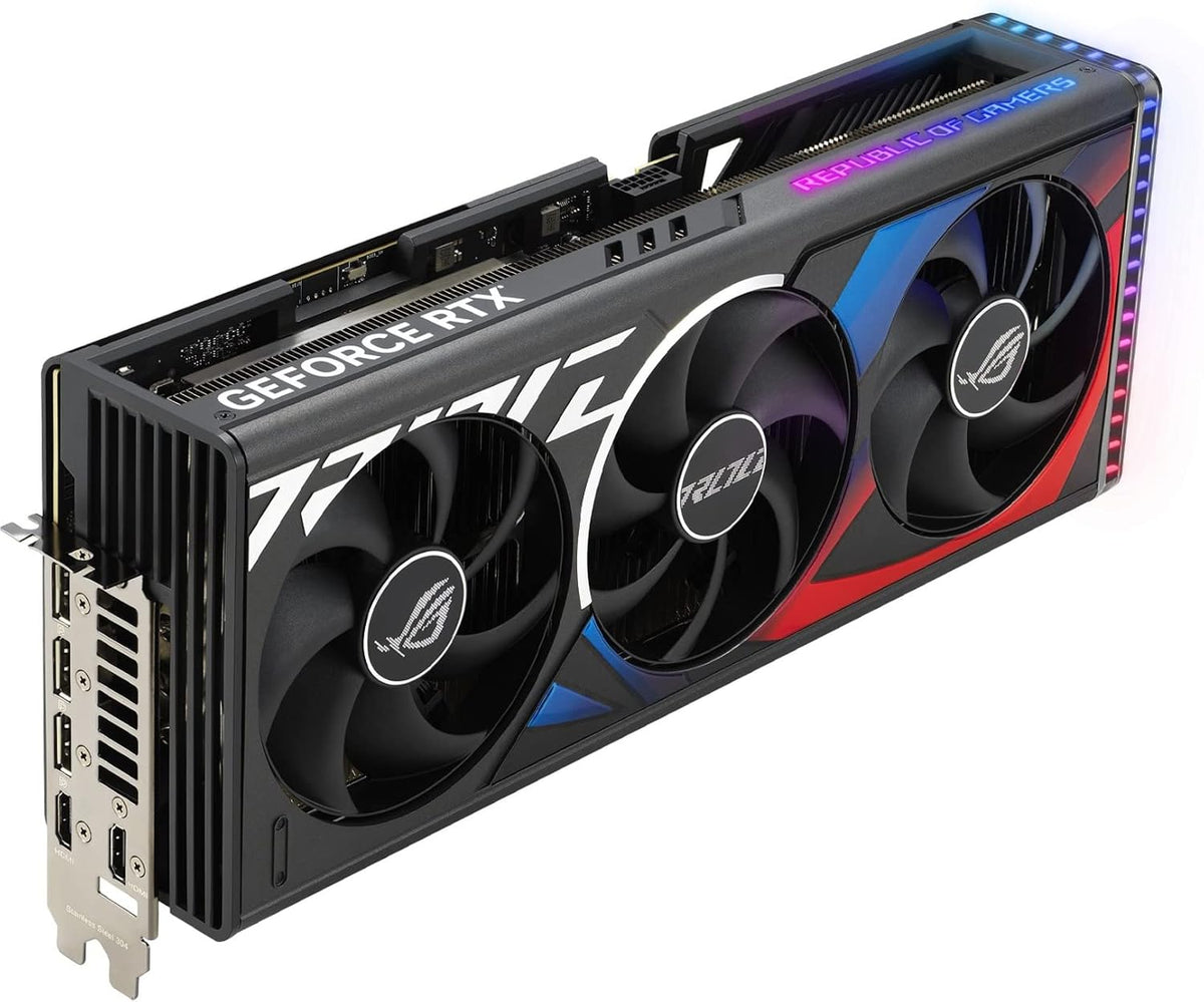 ASUS ROG Strix GeForce RTX® 4090 OC Edition Gaming Graphics Card (PCIe 4.0, 24GB GDDR6X, HDMI 2.1a, DisplayPort 1.4a) (Renewed)