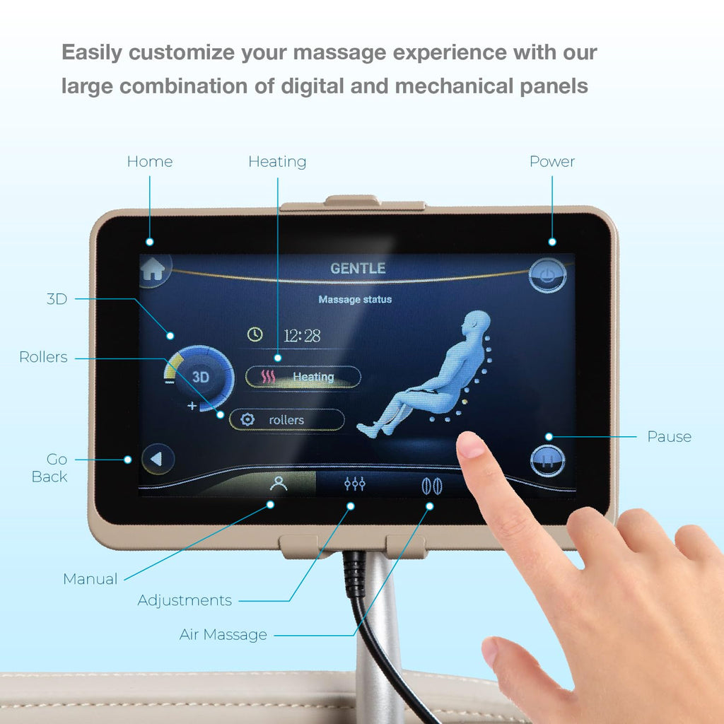 Osaki OS-3D Champ II | Brown Full Body Massage Chair | 3D SL-Track Massage | Zero Gravity | Lumbar Heating | Touchscreen Controller | Auto Body Scan | Bluetooth Speaker