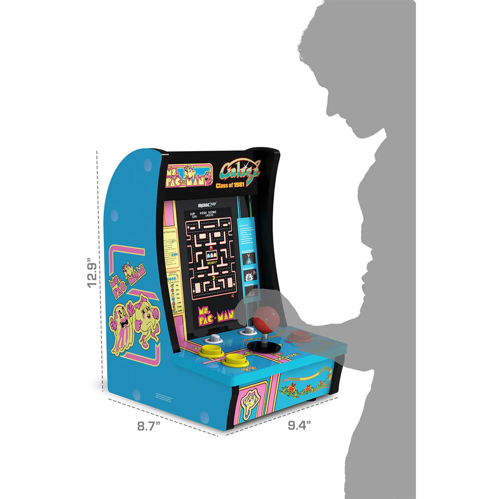 Arcade1Up NBA JAM Countercade Arcade Machine with NBA JAM TE and NBA Hang Time, 7" LCD Screen, Light-Up Marquee and Real-Feel Arcade Controls
