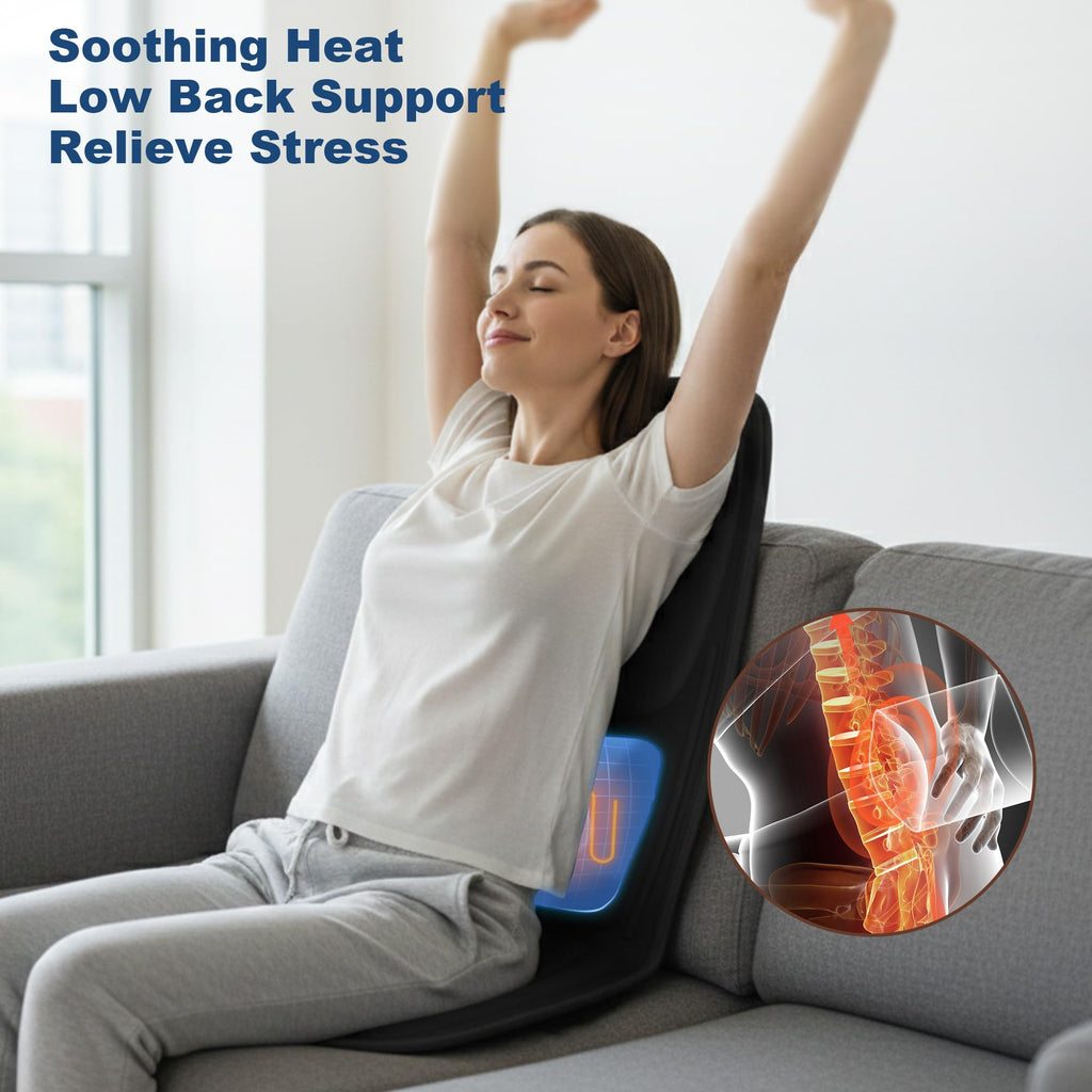 Back Massager for Chair,Massage Chair Pad Helps Relax Muscle and Relieve Pain, Using in The Office/At Home Seat Massager for Father's Day