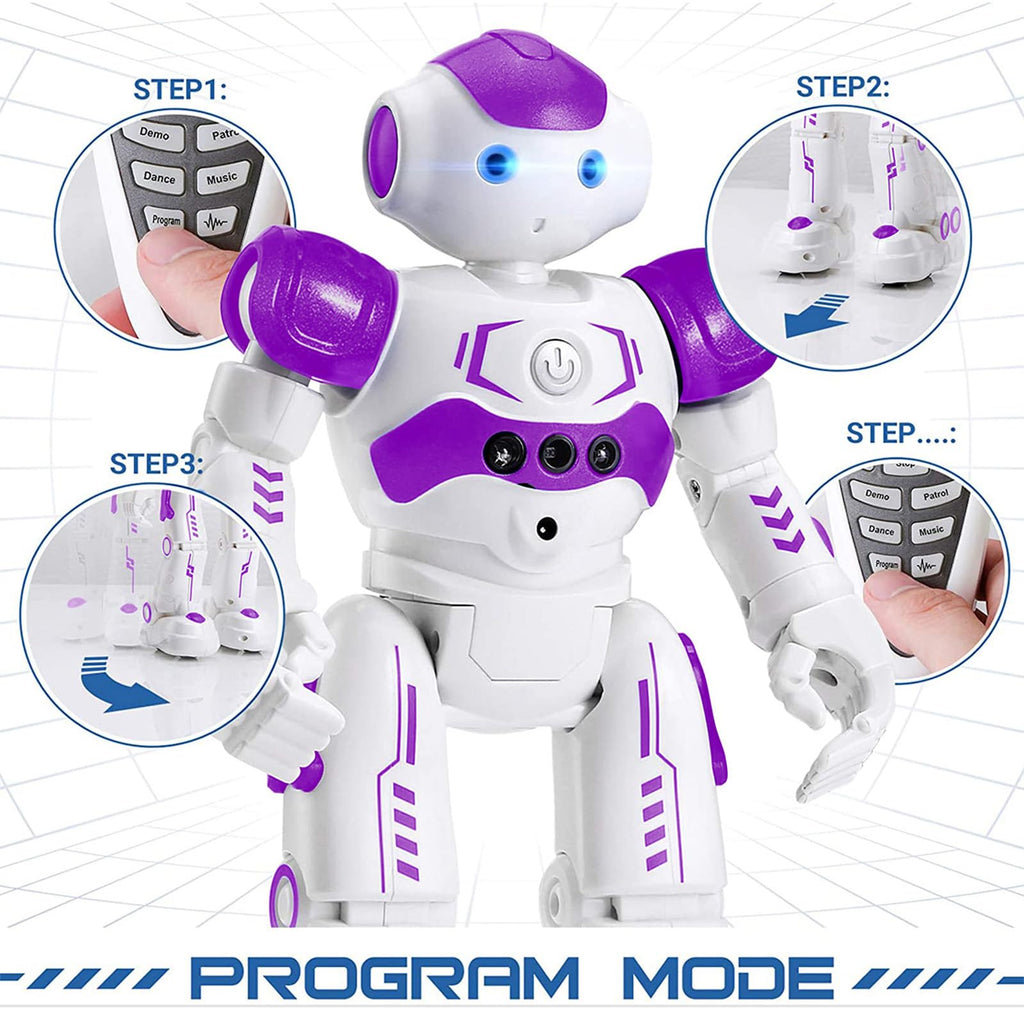 KingsDragon RC Robot Toys for Kids, Gesture & Sensing Programmable Remote Control Smart Robot for Age 3 4 5 6 7 8 Year Old Boys Girls Birthday Gift Present