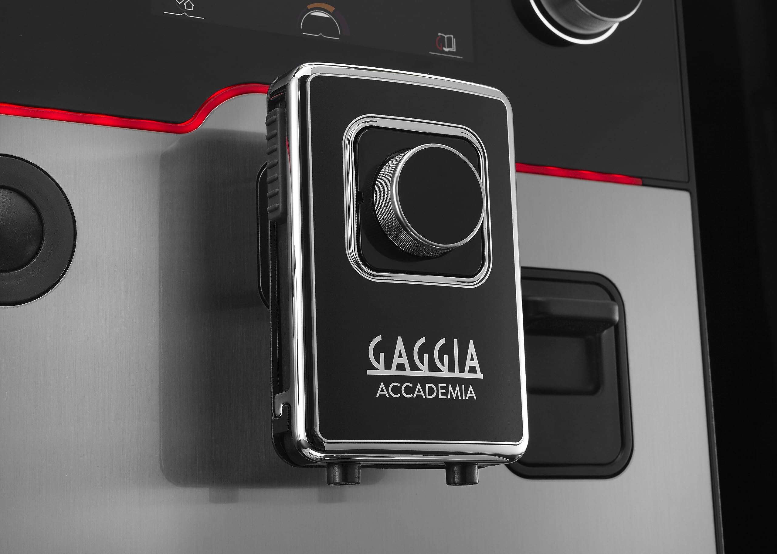Gaggia Accademia Luxury Italian Fully Automatic Espresso Machine with 19 Customized drink settings,0.5 Liters,RI9782/46 Brushed Stainless