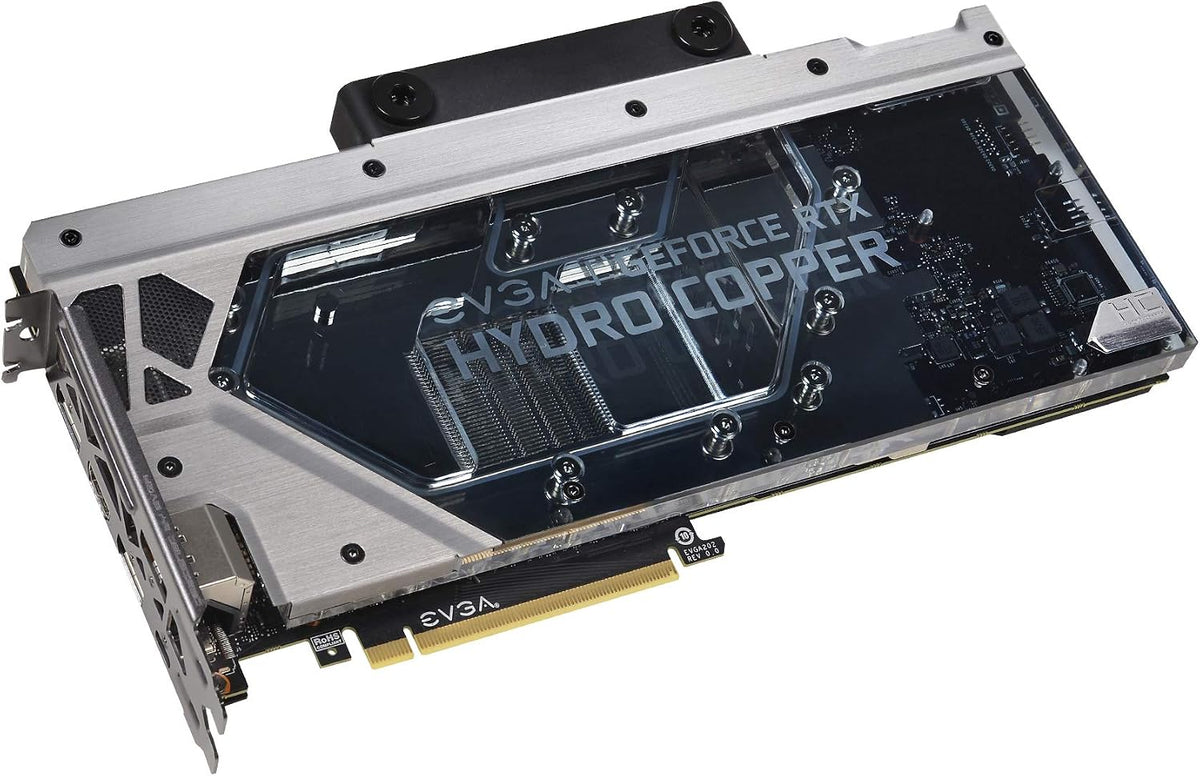 EVGA GeForce RTX 2080 Ti FTW3 Ultra Hydro Copper Gaming 11G-P4-2489-KR 11GB GDDR6 RGB LED & iCX2 Technology - 9 Thermal Sensors