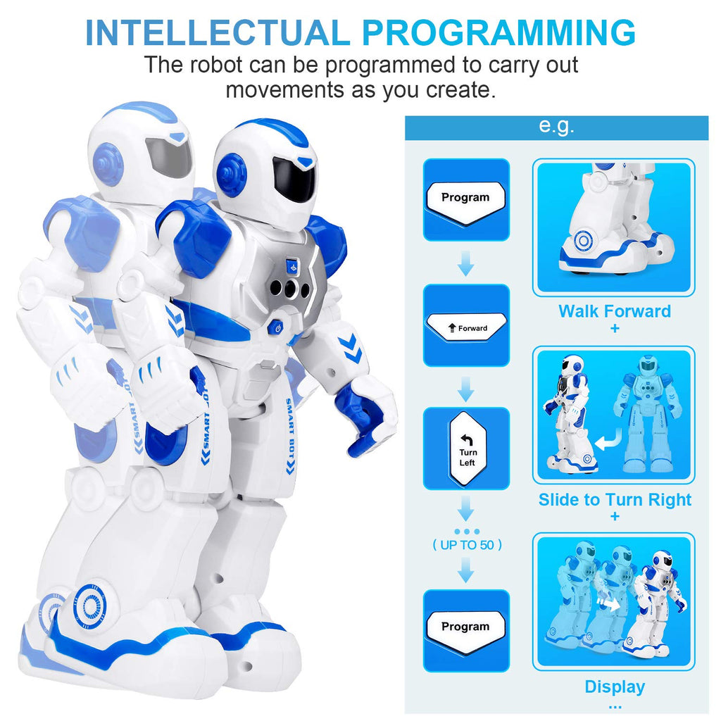 KingsDragon Robots Toy for Kids, RC Gesture Sensing Toy, Interactive Walking Singing Dancing Robot Birthday Presents for Boys Girls Age 6 7 8 9 Years Old