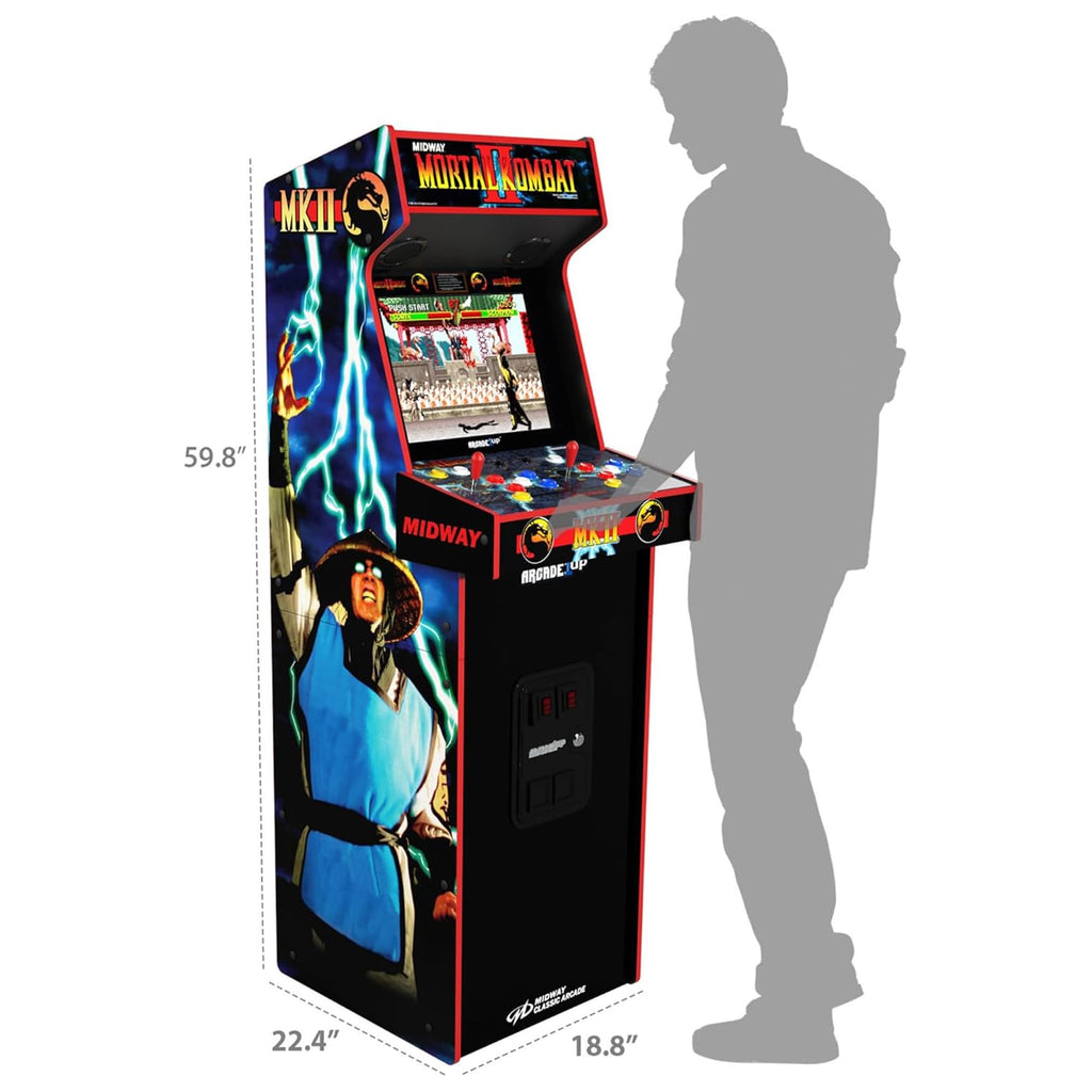 ARCADE1UP Rampage/Joust Deluxe Arcade Machine, Includes 14 Classic Midway Games with WiFi Leaderboards, Light-Up Marquee & Redesigned Cabinet