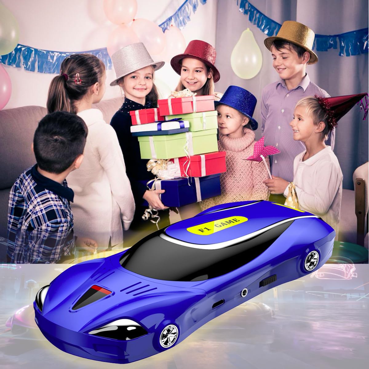 Handheld Game Console for Kids Preloaded 240 Retro Video Games, Portable Gaming Player with Rechargeable Battery 3.0" LCD Screen, Mini Arcade Electronic Toy Gifts for Boys Girls