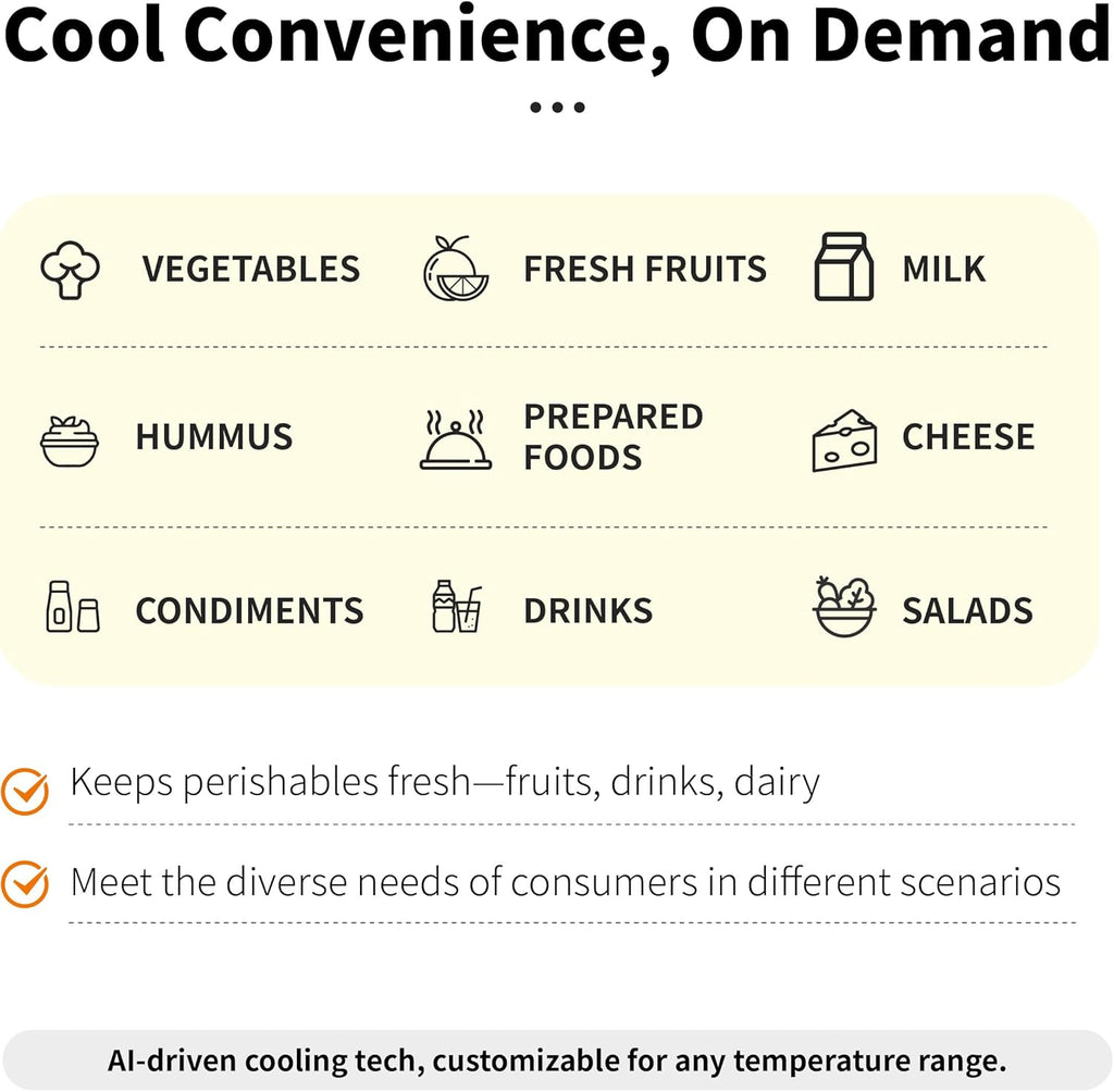 HAHA Smart AI Vending Machine for Business, Multi-Item Combo Vending with APP Management & Cashless Payment, Refrigerated Beverage US620-528 Bottles
