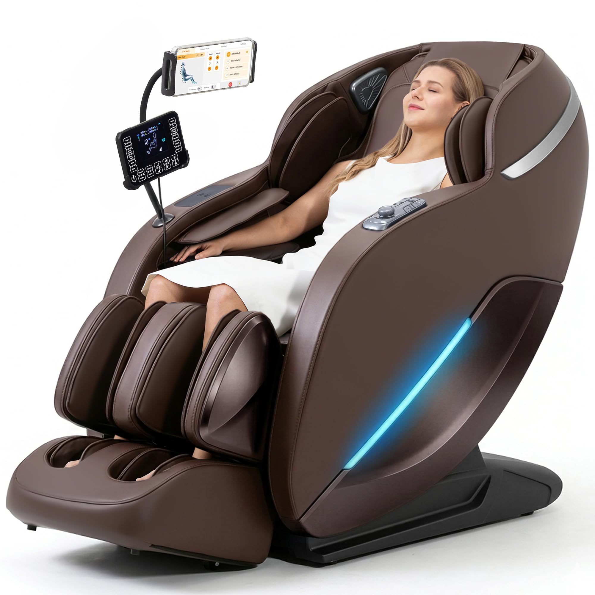 MYTHIA 2026 4D Massage Chair for Home Relaxation– Full Body Zero Gravity Recliner with 55" SL Track, Body Scan, 12 Auto Modes, Heat, Bluetooth App Control & Wireless Charging (A303C Black)