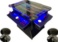 TOP US VIDEO ARCADES Full Size Commercial Grade Cocktail Arcade Machine 4500 Games Lift Up/Tilt Screen 26.5 Screen Tempered Glass 2 Stools Included 5 Year Warranty Black