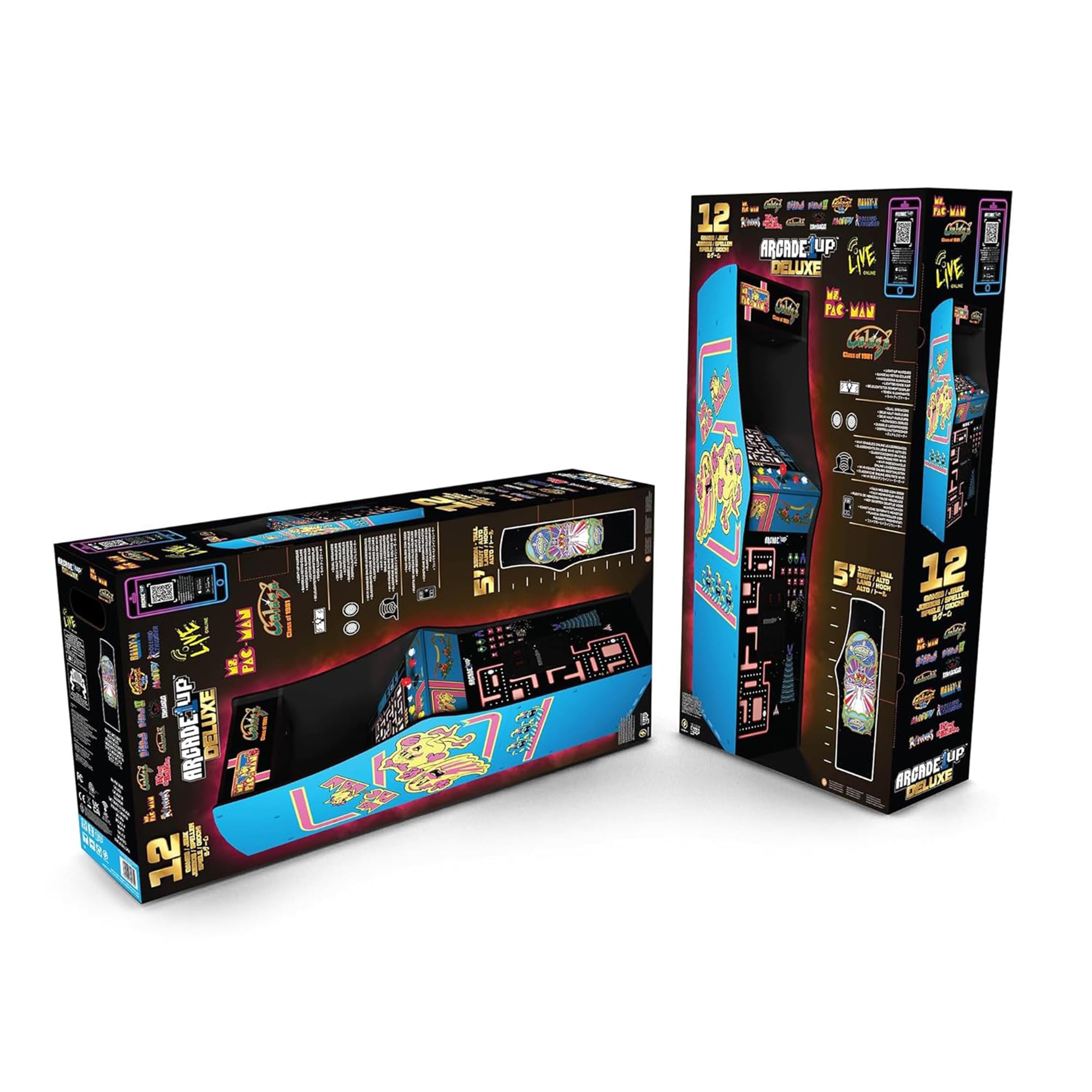 ARCADE1UP Golden Tee 3D Deluxe Arcade Machine, Built for Your Home, Over 5-Foot-Tall Cabinet with 8 Classic Games