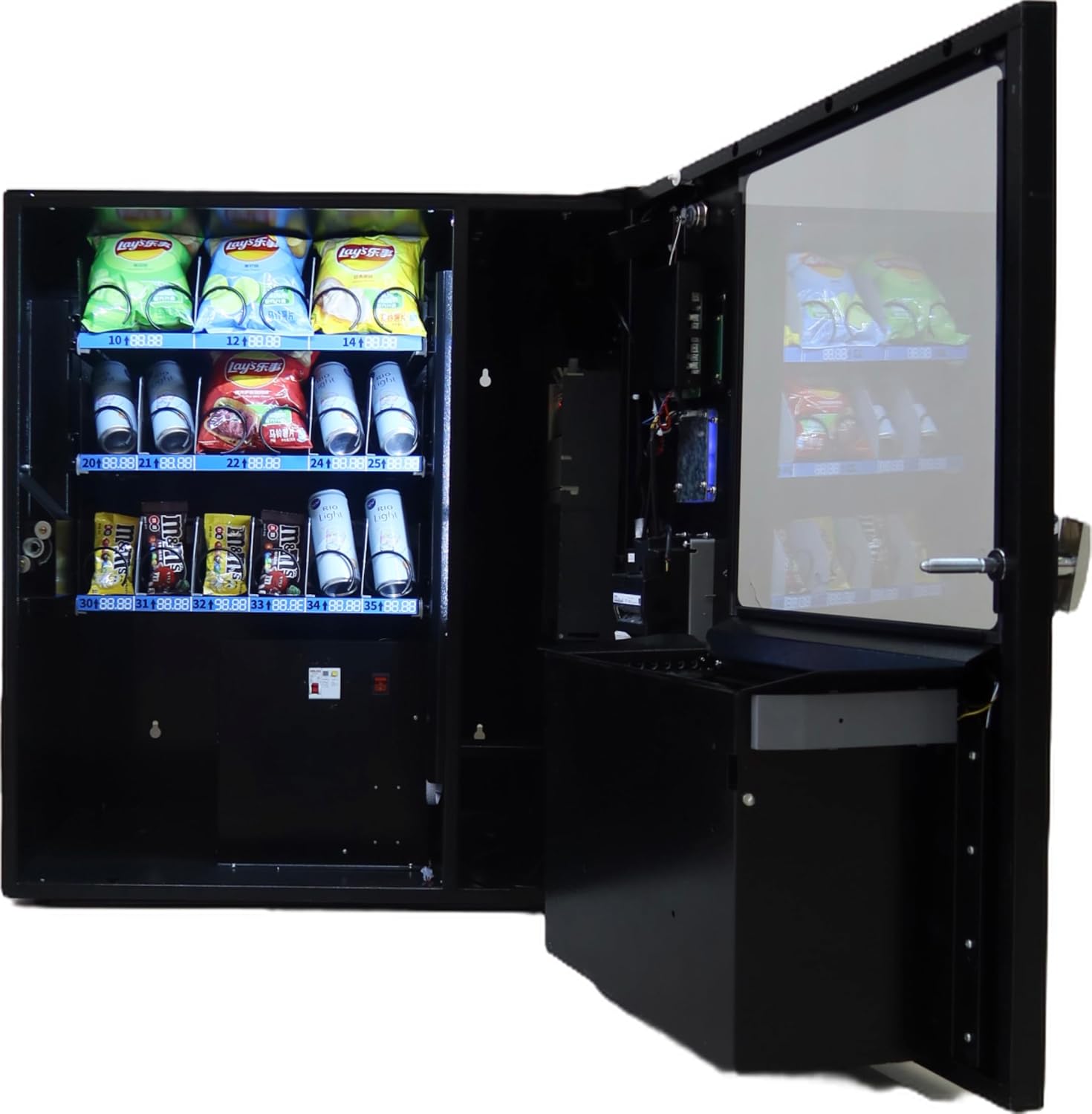 EPEX G318 Table Top Compact Versatile Combo Vending Machine with LED Glass Front