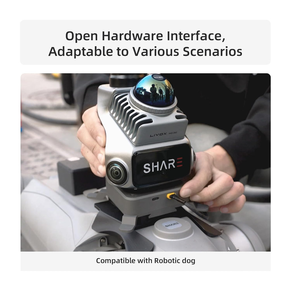 SHARE SLAM S20 Handheld 3D LiDAR Scanner - Professional Spatial Mapping Camera for Surveying & Architecture | 1cm Relative Accuracy, 70m Range, Dual 1-Inch Sensor | True-Color Point Cloud & 3DGS Ready