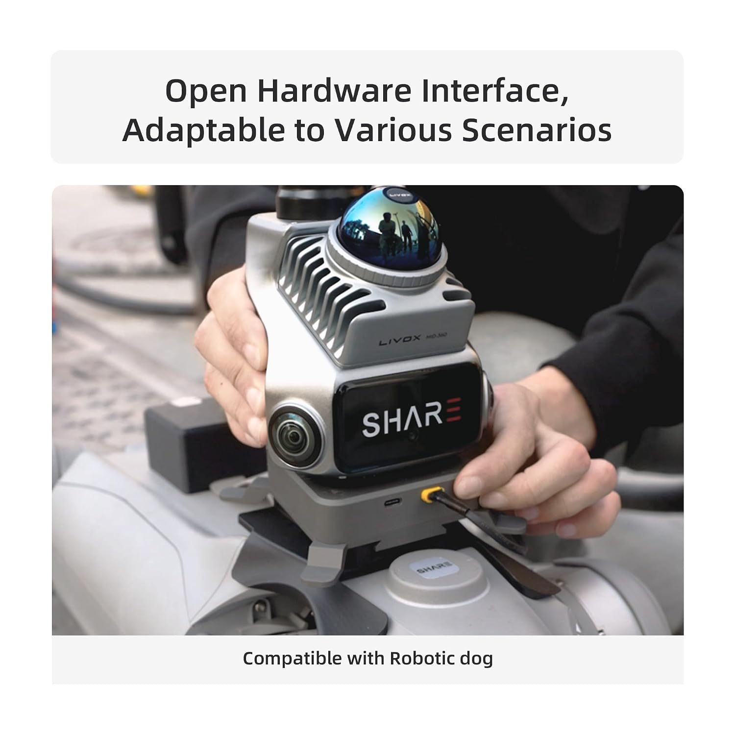 SHARE SLAM S20 Handheld 3D LiDAR Scanner - Professional Spatial Mapping Camera for Surveying & Architecture | 1cm Relative Accuracy, 70m Range, Dual 1-Inch Sensor | True-Color Point Cloud & 3DGS Ready