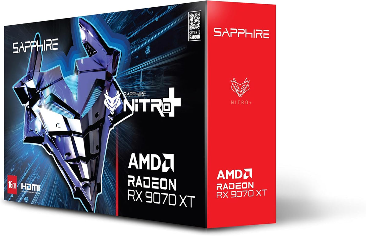 Sapphire Nitro+ AMD Radeon™ RX 9070 XT Gaming OC 16GB Dual HDMI/Dual DP