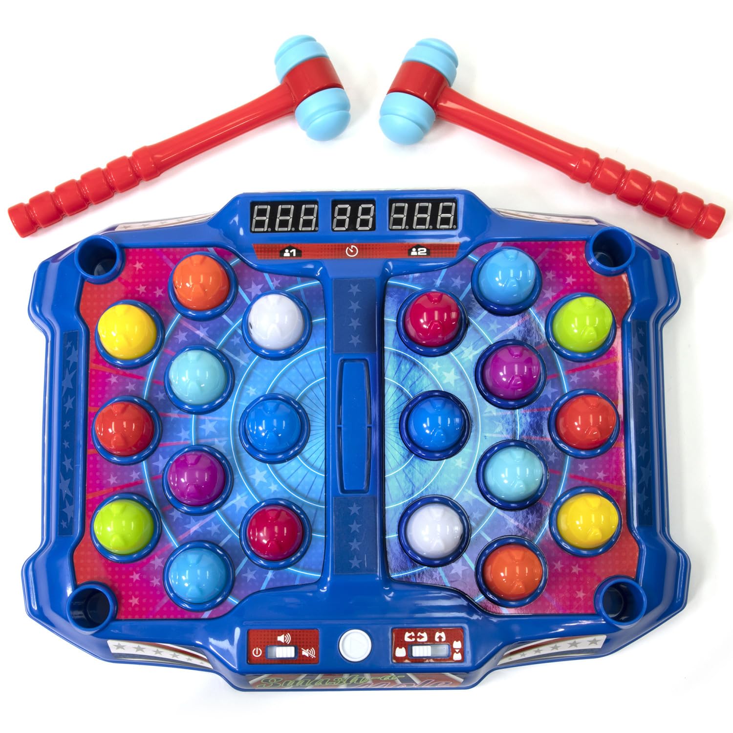 Merchant Ambassador Retro Arcade Electronic: Pinball - Tabletop Game, Vibrating Bumpers, LED Lights, Sound Effects, 1 Player, Ages 6+