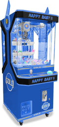 Mini Commercial Grade Kid Size Claw Machine 50" H x 20" W x 25" D - Happy Baby 2- Blue
