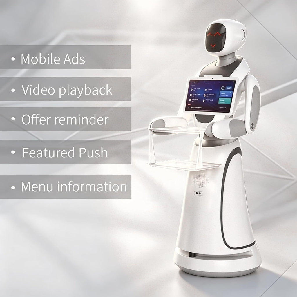 Restaurant Automation Robot Waiter with Smart Navigation and Delivery System, Commercial Food Delivery Robot AI Interaction, Autonomous Obstacle Avoidance