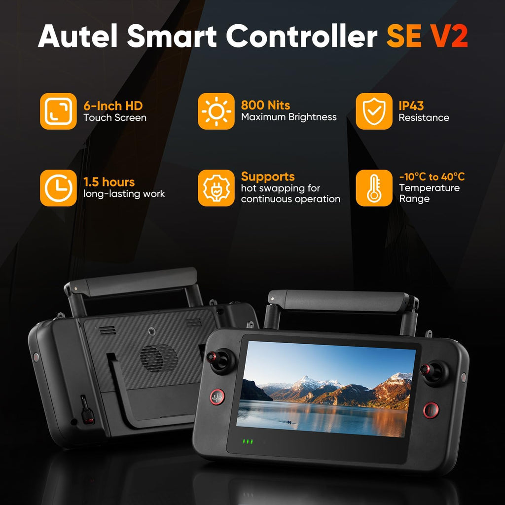 2026 Autel Robotics EVO Lite 6K Enterprise Basic Combo, 1’’ CMOS 6K Resolution, 16X Digital Zoom, 40 Minute, AI Target Recognition, 866g, 3-Way Obstacle Sensing, 39370ft (12KM) Transmission