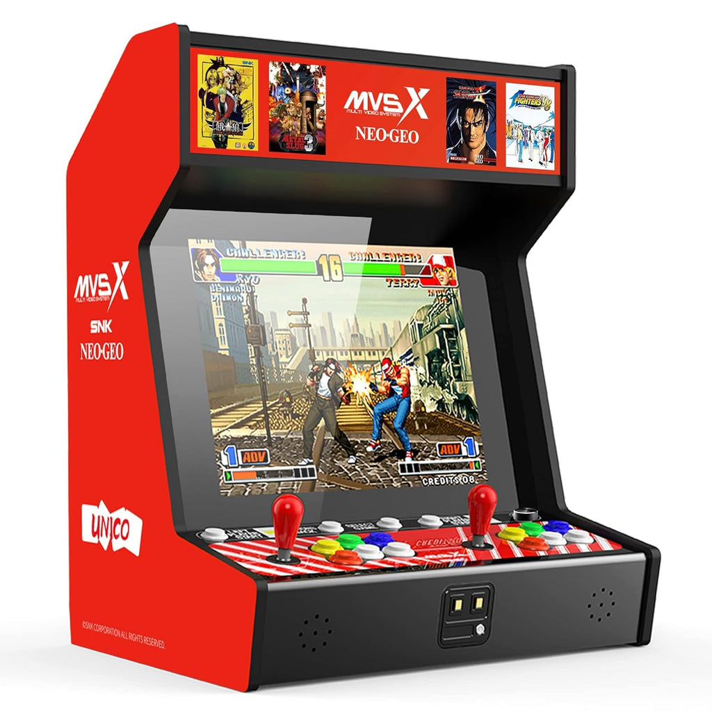 UNICO MVSX Arcade Combo with Base, Pre-Loaded 50 SNK Genuine Retro Games, Including The King of Fighters/Samurai/Metal Slug and More