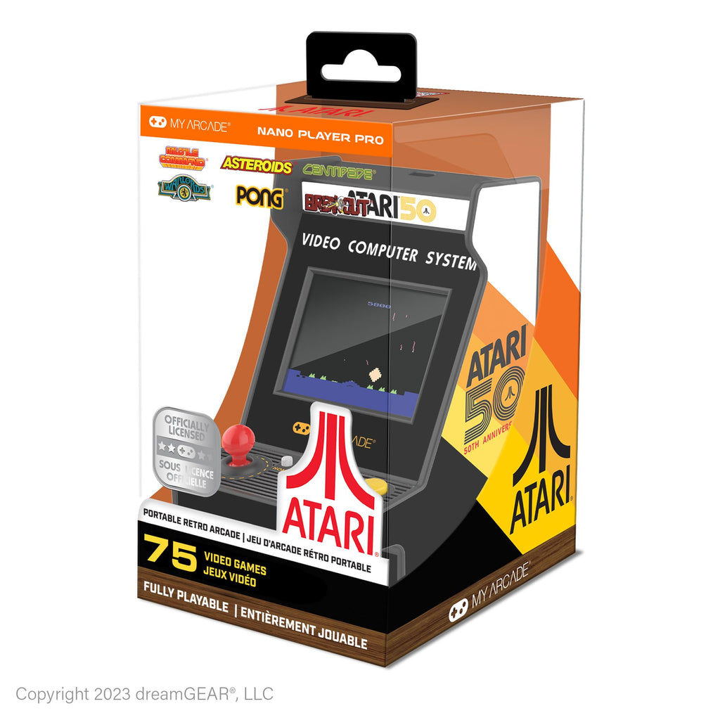 My Arcade Galaga Nano Player - 2 Games in 1, Retro Arcade Classics, 4.8" Mini Arcade Machine