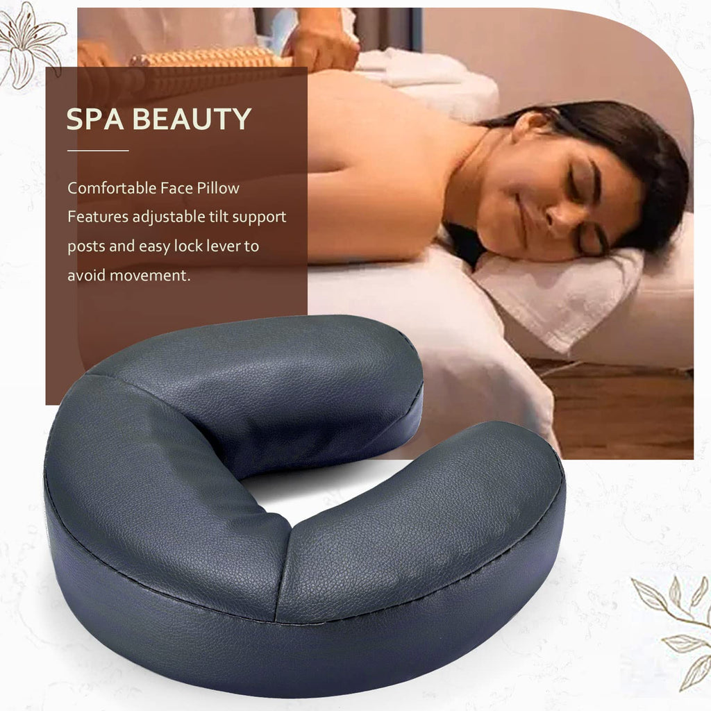 Universal Massage Table Face Cradle & Cushion, Adjustable Massage Chair Spa Bed Headrest & Face Pillow Support, Massage Platform Head Rest Cushion Cradle for Salon Home Mattress Top Massage Kit