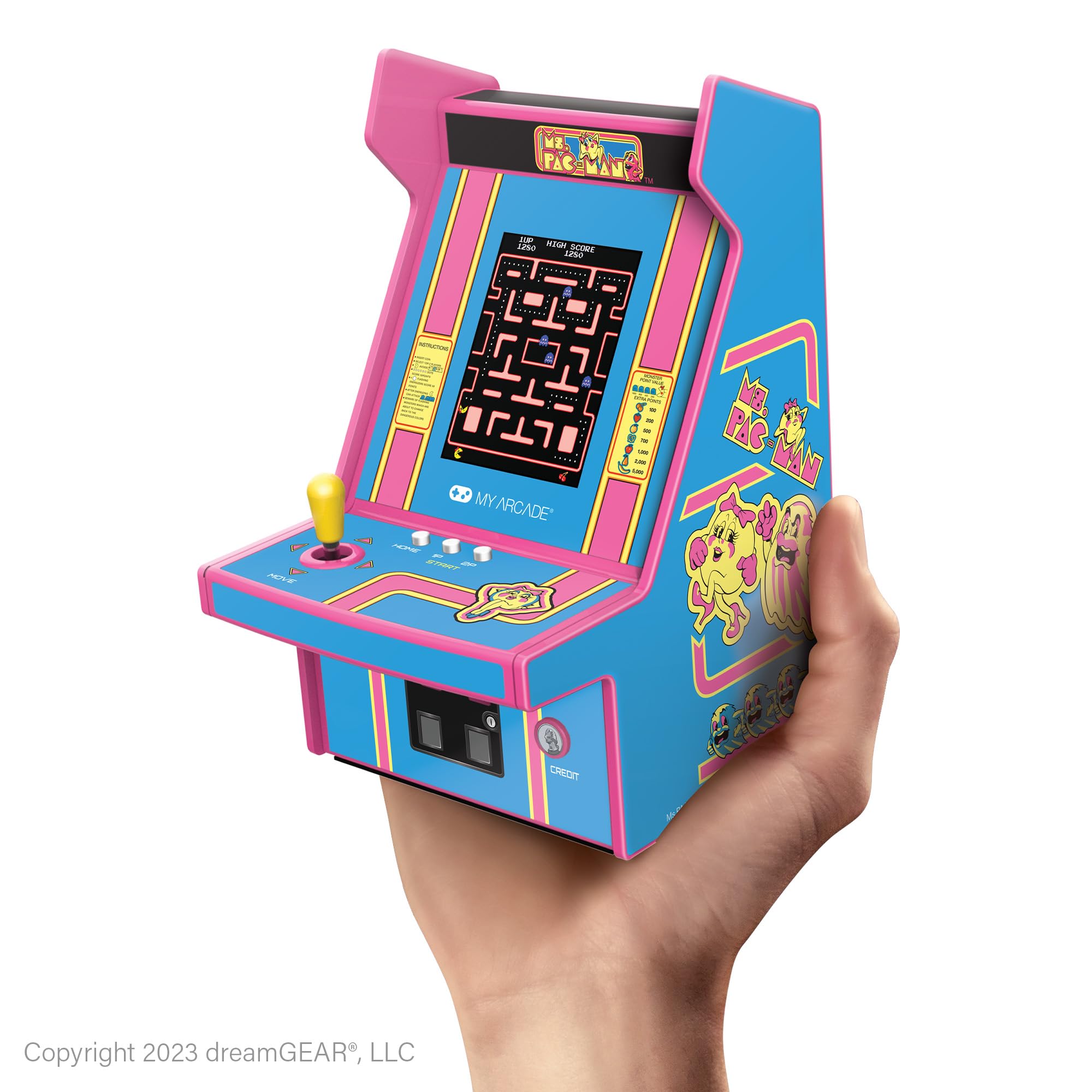 My Arcade Pac-Man Micro Player Pro: 6.75" Handheld Retro Games, Arcade Classics