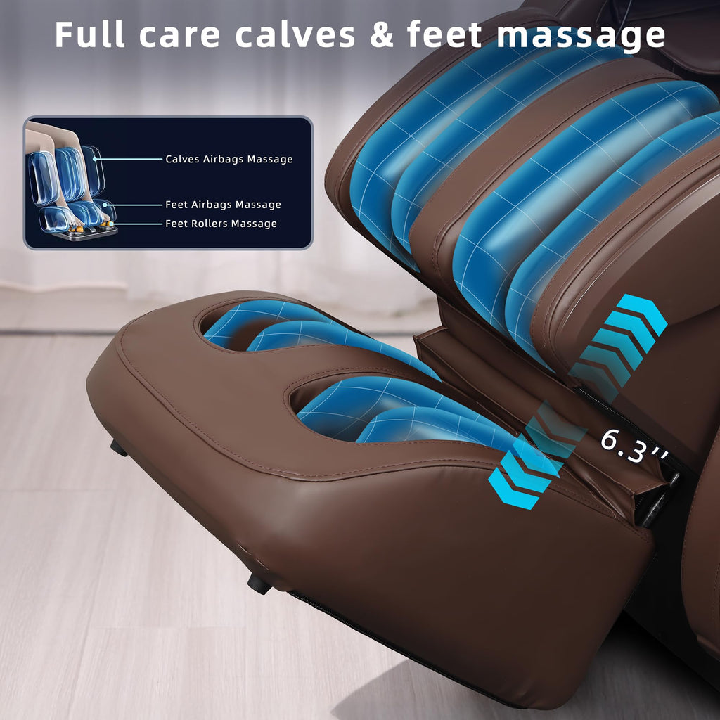MYTHIA 2026 4D Massage Chair for Home Relaxation– Full Body Zero Gravity Recliner with 55" SL Track, Body Scan, 12 Auto Modes, Heat, Bluetooth App Control & Wireless Charging (A303C Black)