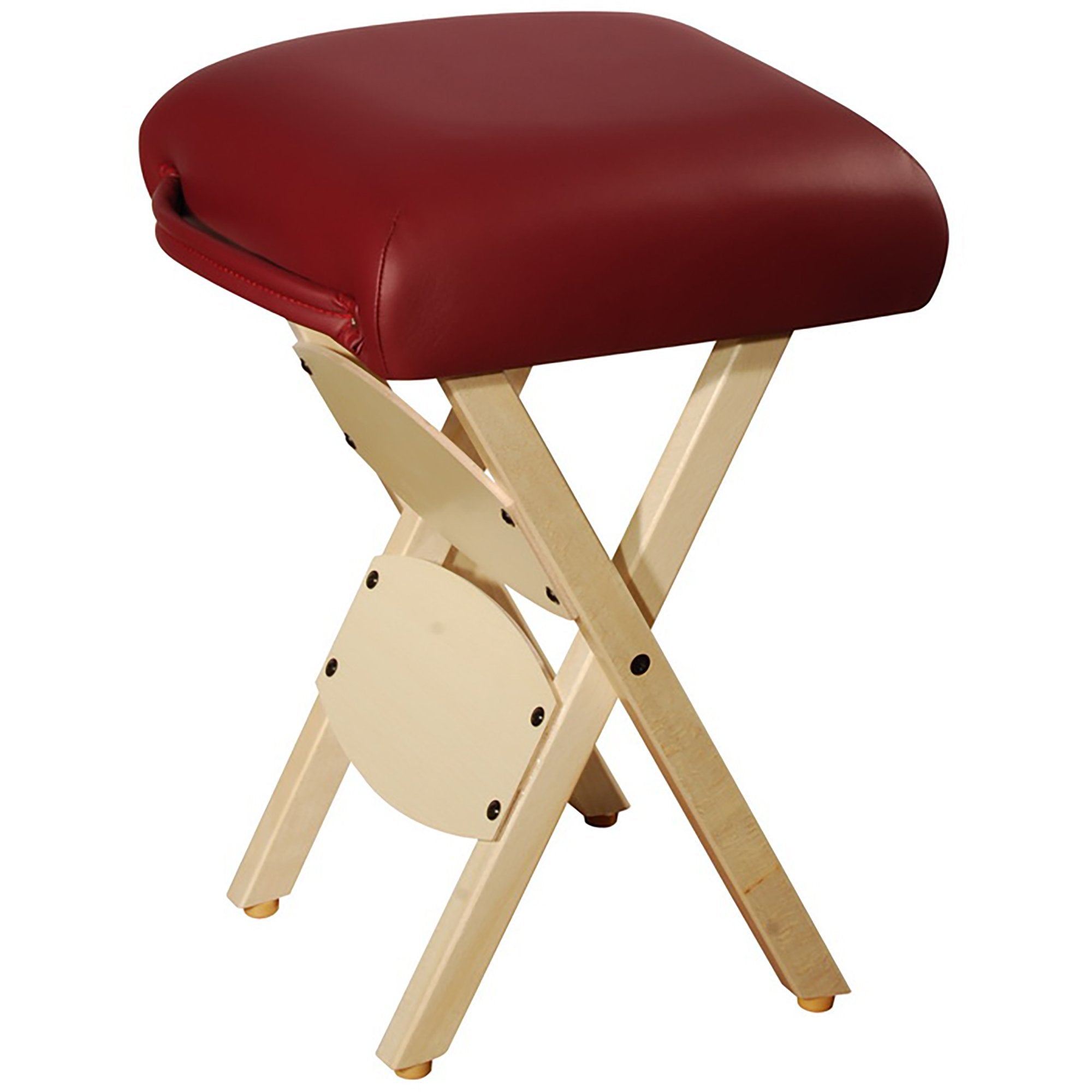 Master Massage Tables Lightweight Wooden Handy Folding Massage Stool, Black