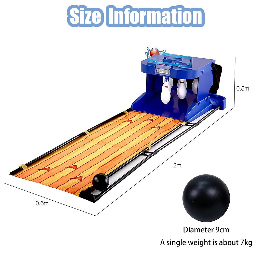 Electric Bowling Machine with Automatic Reset, Lighting, Simulation Sound Effect, LED Electronic Scoreboard,Bowling Alley for Home Machine - for Kids and Adults 3.5m/11ft