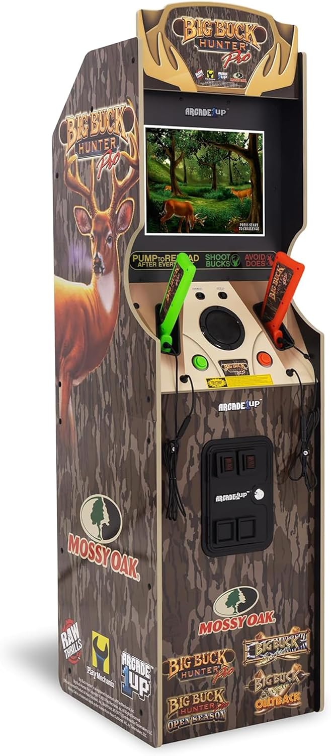Arcade1Up Big Buck Hunter Mossy Oak Deluxe Arcade Machine