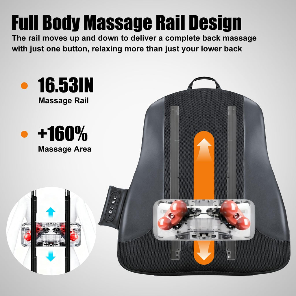 Shiatsu Neck and Shoulder Massager with Heat, Back Massager for Pain Relief Deep Tissue, 3D Kneading Massager for Chair Home Office Car, Gifts for Mom, Dad, Women (Black)