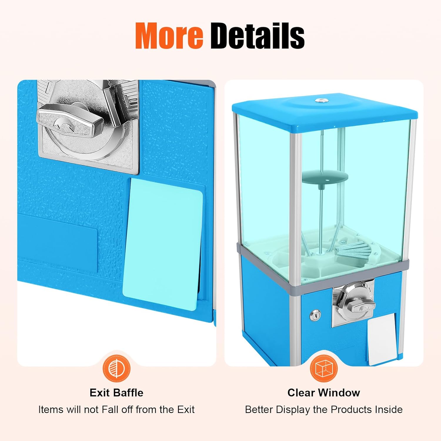 Capsule Vending Machine Toy Mini Vending Machine, Gumball Machine for Kids, Toys Vending Dispenser for Game Stores Retail Stores