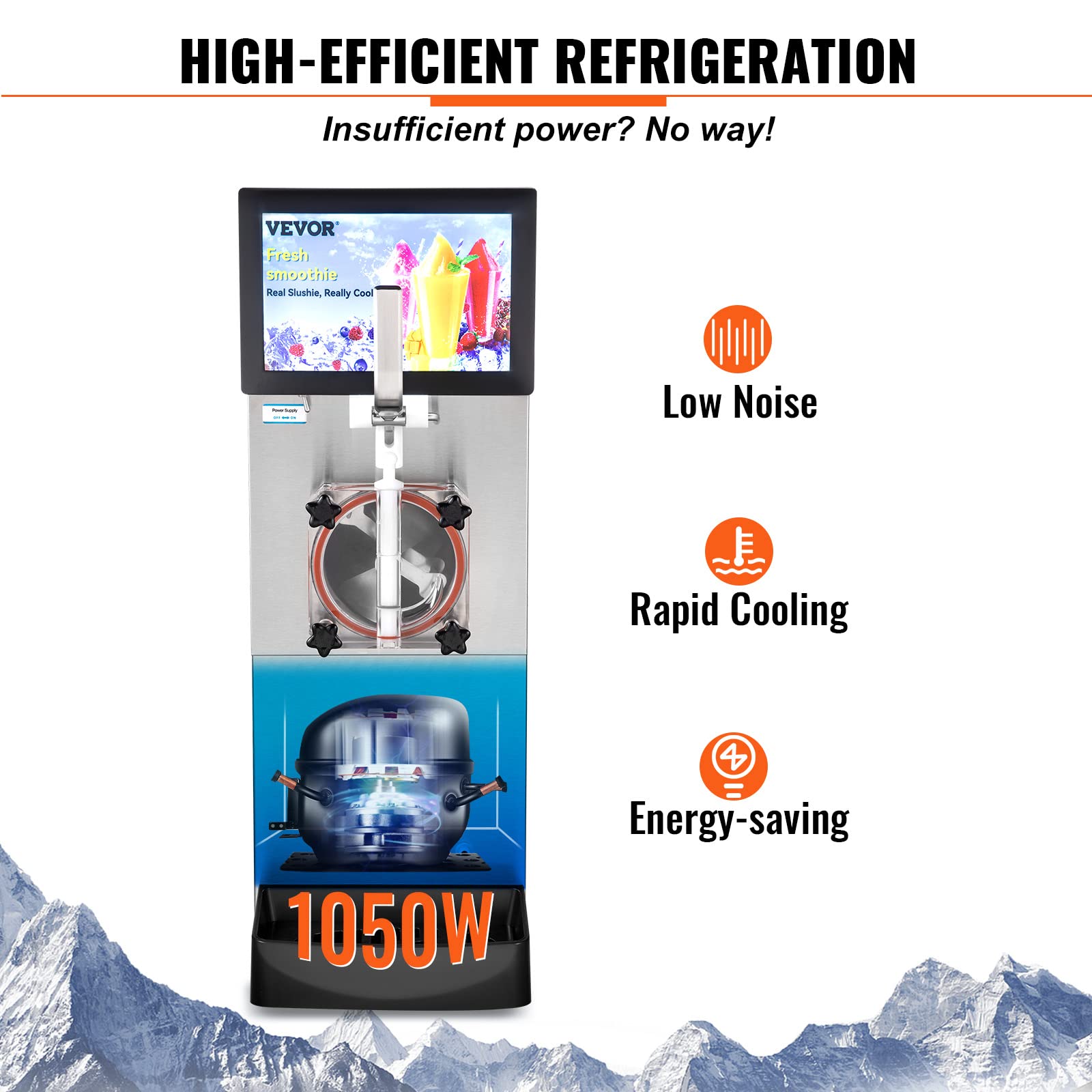 VEVOR Commercial Slushy Machine, 2 x 12L / 3.17 Gal Double Tanks, Cool and Freeze Modes, Stainless Steel Margarita Smoothie Frozen Drink Maker, Slushie Machine for Party Cafes Restaurants Bars Home