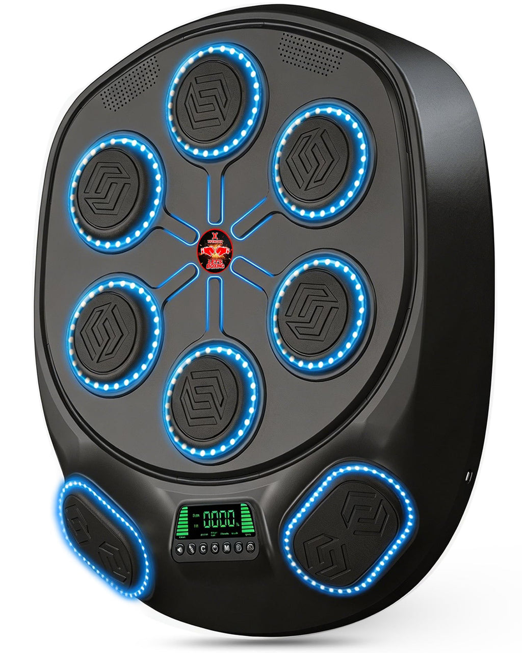 New Smart Music Boxing Machine & Interactive Punching Trainer | 8-Target with LED Rhythm Lights & Wall Mount | Home Workout & Fun for Adults/Kids, Ideal Gift