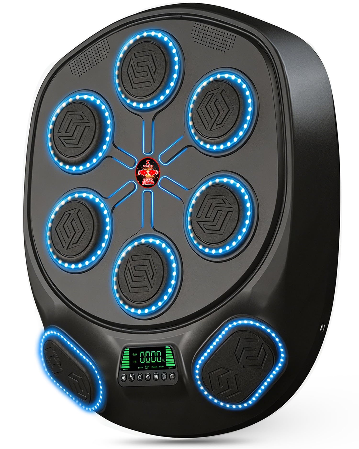 New Smart Music Boxing Machine & Interactive Punching Trainer | 8-Target with LED Rhythm Lights & Wall Mount | Home Workout & Fun for Adults/Kids, Ideal Gift