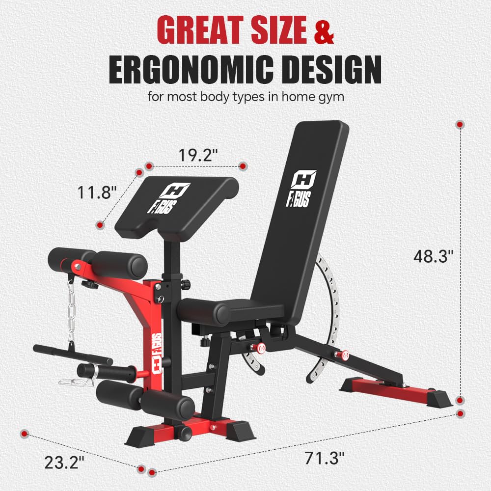 Commercial Smith Machine with Smith Bar, 4000LBS Power Cage Squat Rack with Lever Arm, Leg Press, LAT Pull Down System, Multi-Function Linear Bearing Cable Crossover Machine for Home Gym