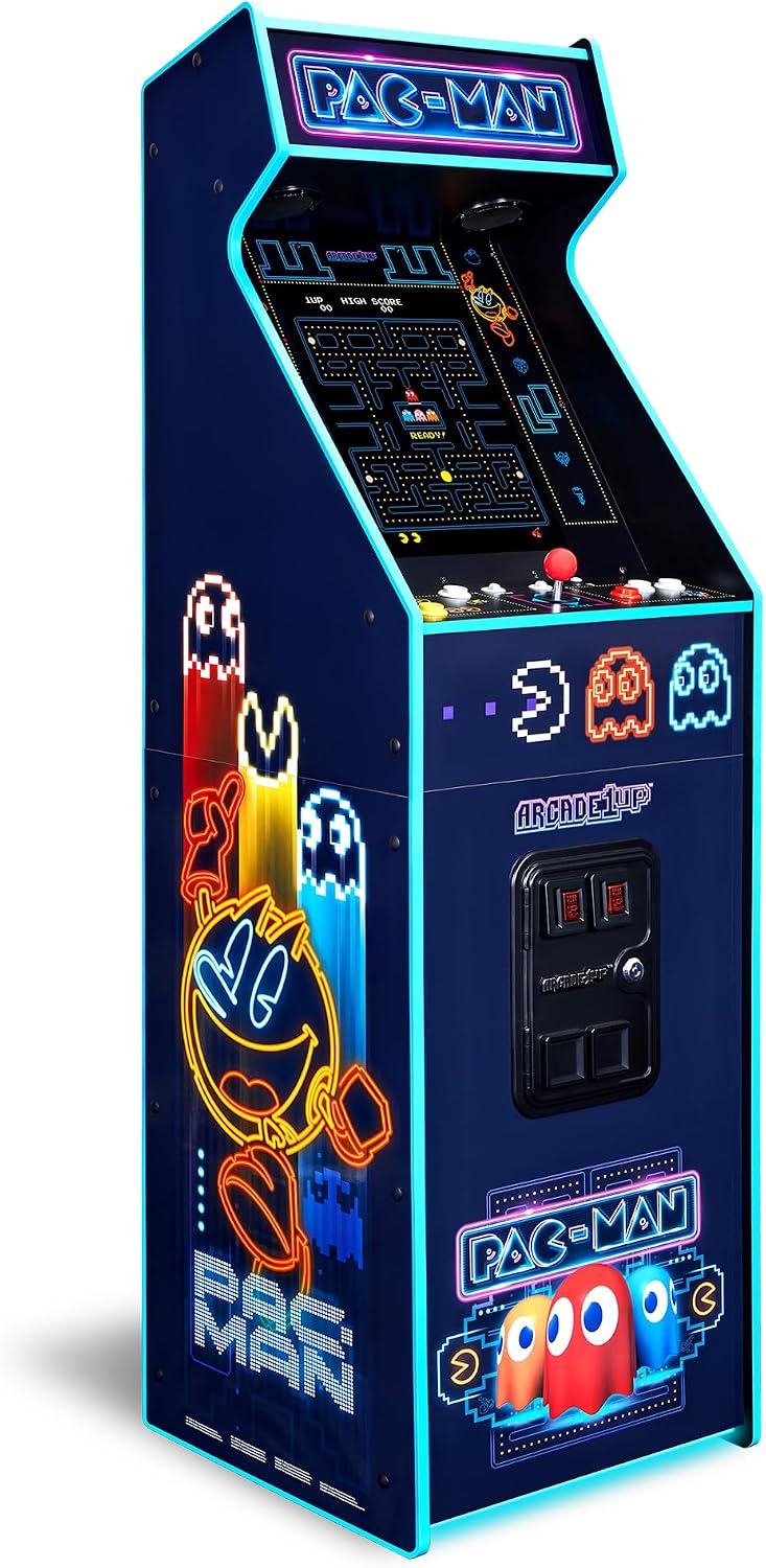 Arcade1Up PAC-Man Deluxe at Home Arcade Machine Neon Edition