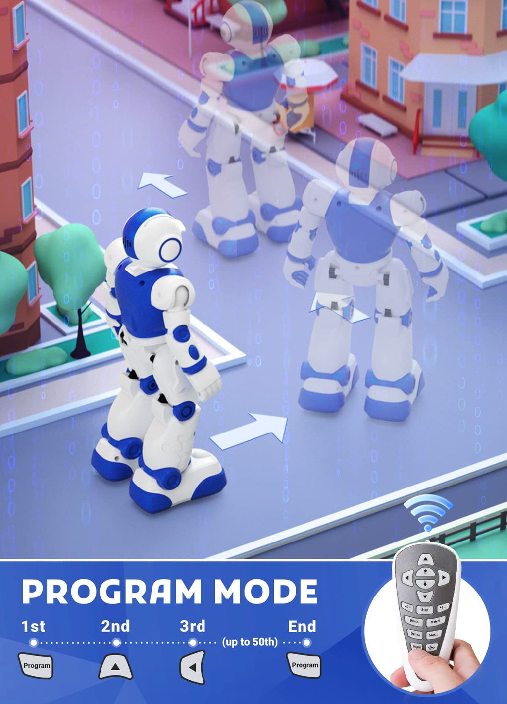 Robot Toys for Kids,Programmable Remote Control Smart Walking Dancing Robot Toy with Gesture & Sensing for Age 4 5 6 7 8 9 10 Year Old Boys for Birthday Present
