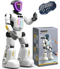 Robot Toy for Kids, Voice Recording&Playback Remote Control Robot, LED Faces Interactive Kids Toy with Gesture Sensing, Music Walking Dancing Birthday Gift for 4 5 6 7 8 9 10 11 12 Year Old Boys Girls