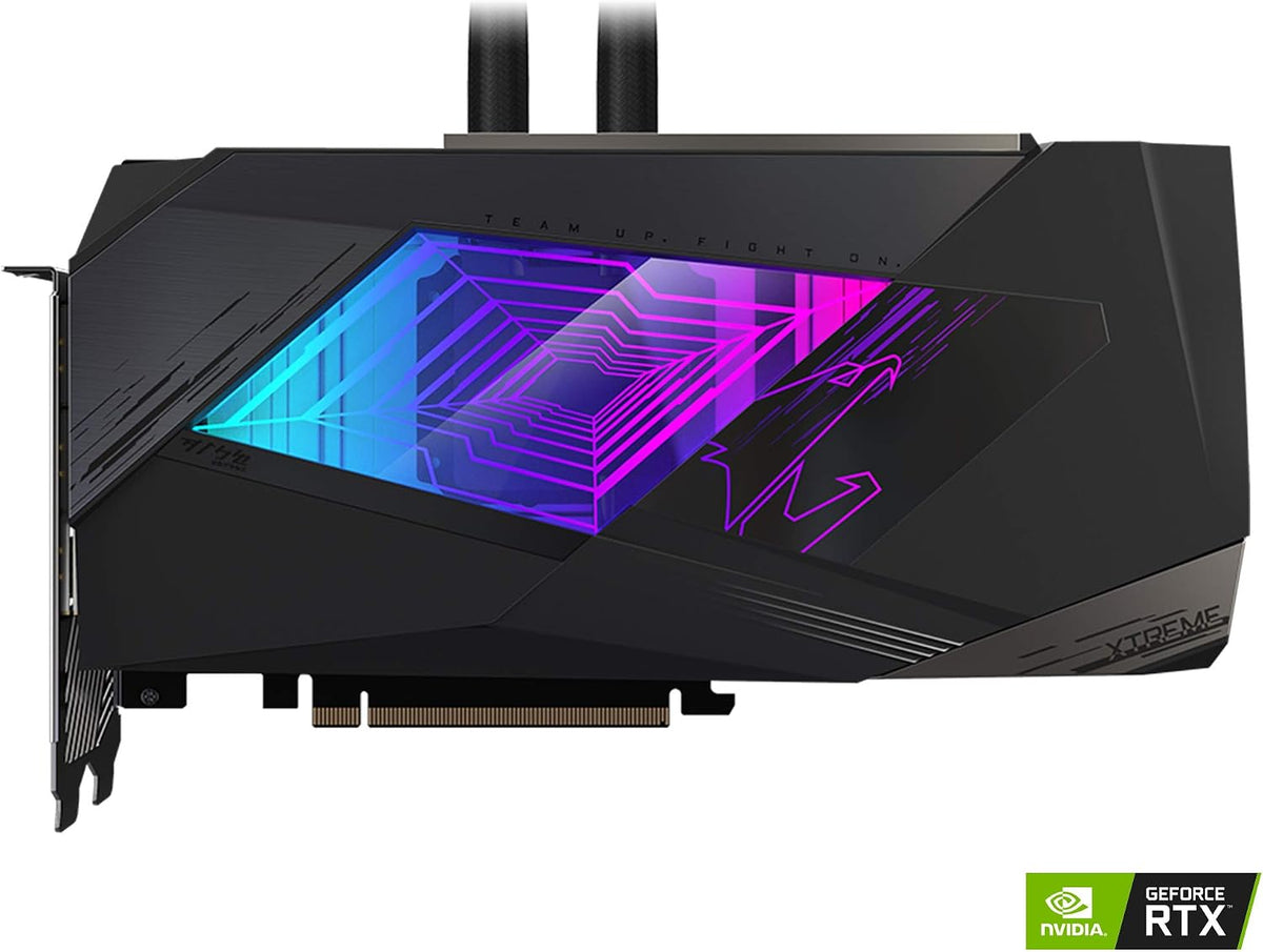 GIGABYTE AORUS GeForce RTX 3090 Xtreme WATERFORCE 24G Graphics Card, WATERFORCE All-in-One Cooling System, 24GB 384-bit GDDR6X, GV-N3090AORUSX W-24GD Video Card
