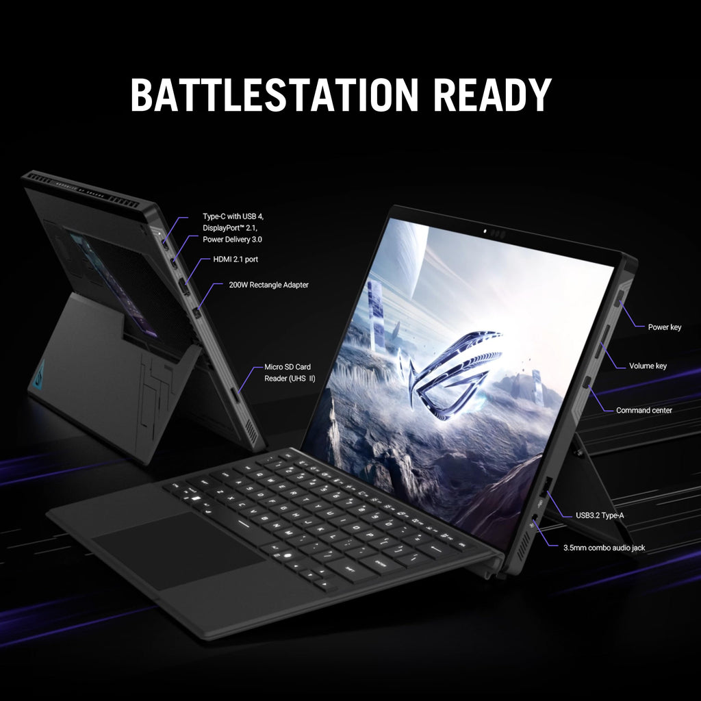 ASUS ROG Flow Z13 (2025) Gaming Laptop, 13.4" ROG Nebula 16:10 2.5K 180Hz/3ms, AMD Ryzen AI MAX+ 395, AMD Radeon 8060S Graphics, 64GB LPDDR5X 2TB SSD, Wi-Fi7 Bluetooth, Win11, w/USB 3.0 Hub, W/GaLiMu