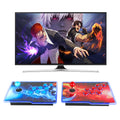 HHU Pandora Box Arcade Game Console 32000 Games Pre-Install，Two Separate Joysticks，Retro Game Machine for TV PC Projector, Supports Up to 4 Players, Full HD Output, Red & Blue